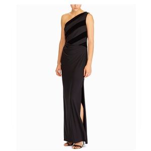 Ralph Lauren One Shoulder Gown